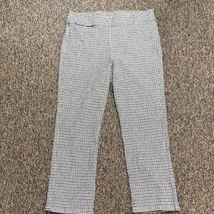 Free People Houndstooth Lightweight Office Slacks